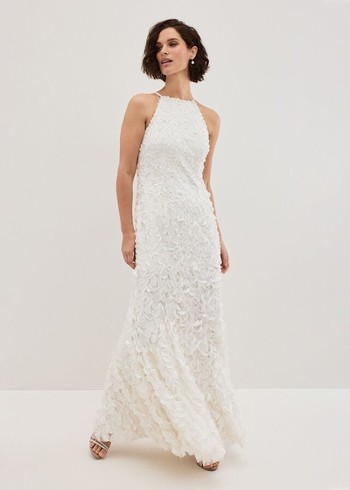 Phase Eight Charlene Wedding Dress White USA | 2368504-JG